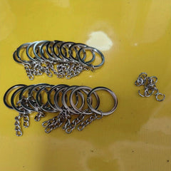10pcs 20pcs Single Ring Keychain Material with Open Ring for Men