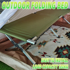 Ultralight Aluminum Camping Bed Portable Emergency Folding Bed