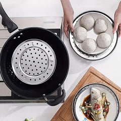 1pc Stainless Steel Steam Tray Thickened Non-Magnetic Steamed Bun Tripod