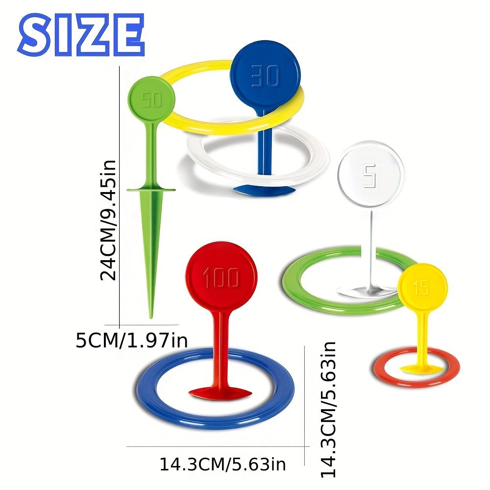 Outdoor Throwing Rings Game Set for Kids & Adults