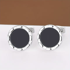 Round Shirt Cufflinks Business Classic Closure Buckle