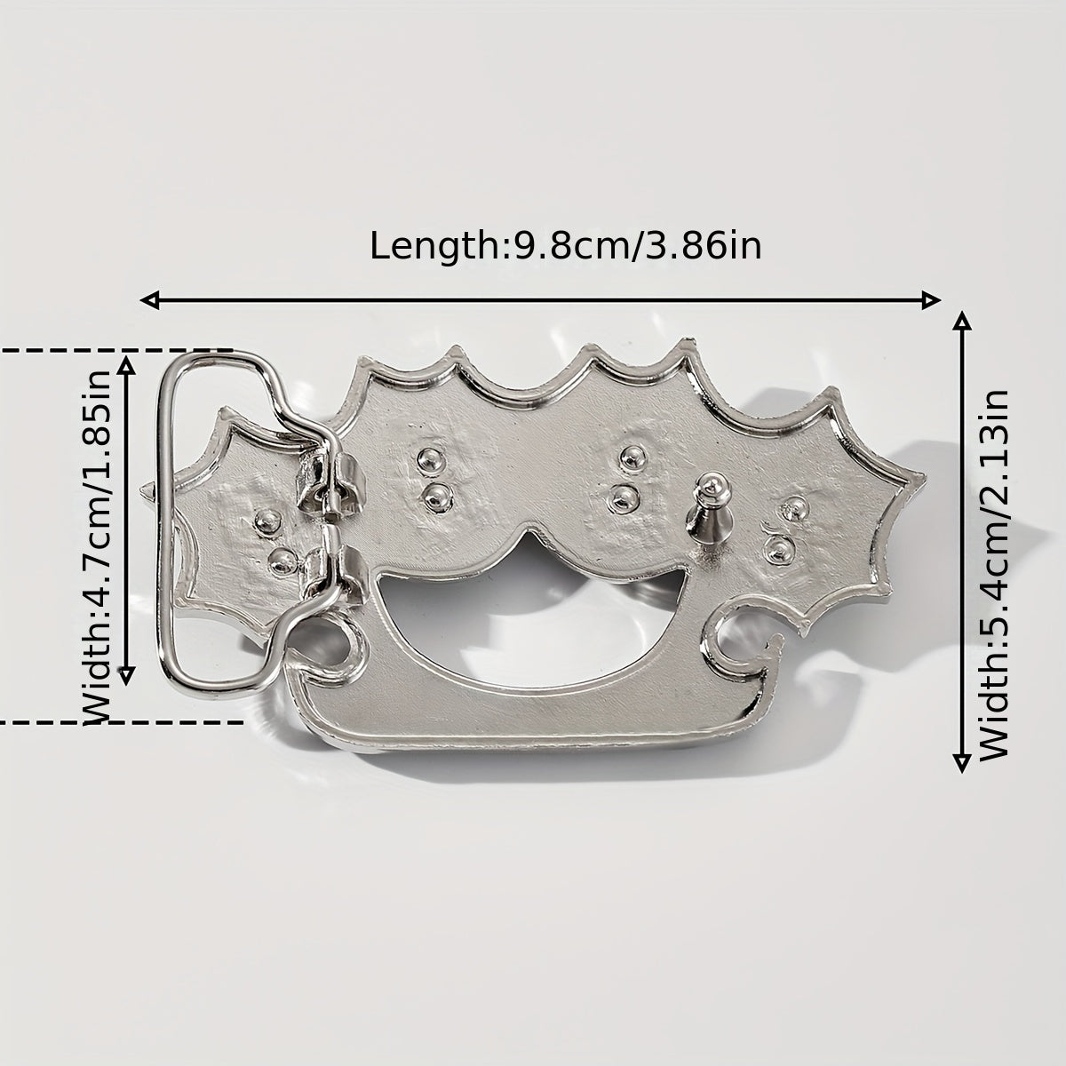 Skull Head Belt Buckle Vintage Hollow Out Western Cowboy Halloween Accessor