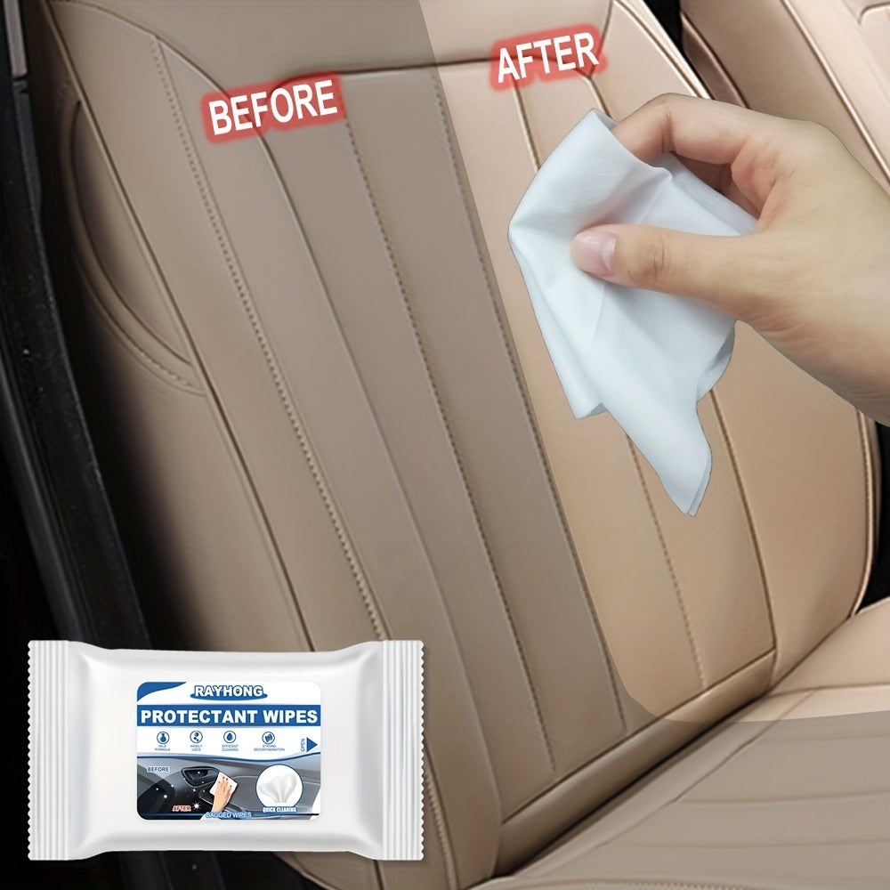 3 Packs Car Interior Cleaning Wipes Dashboard Seat Leather Console Carpet Towel
