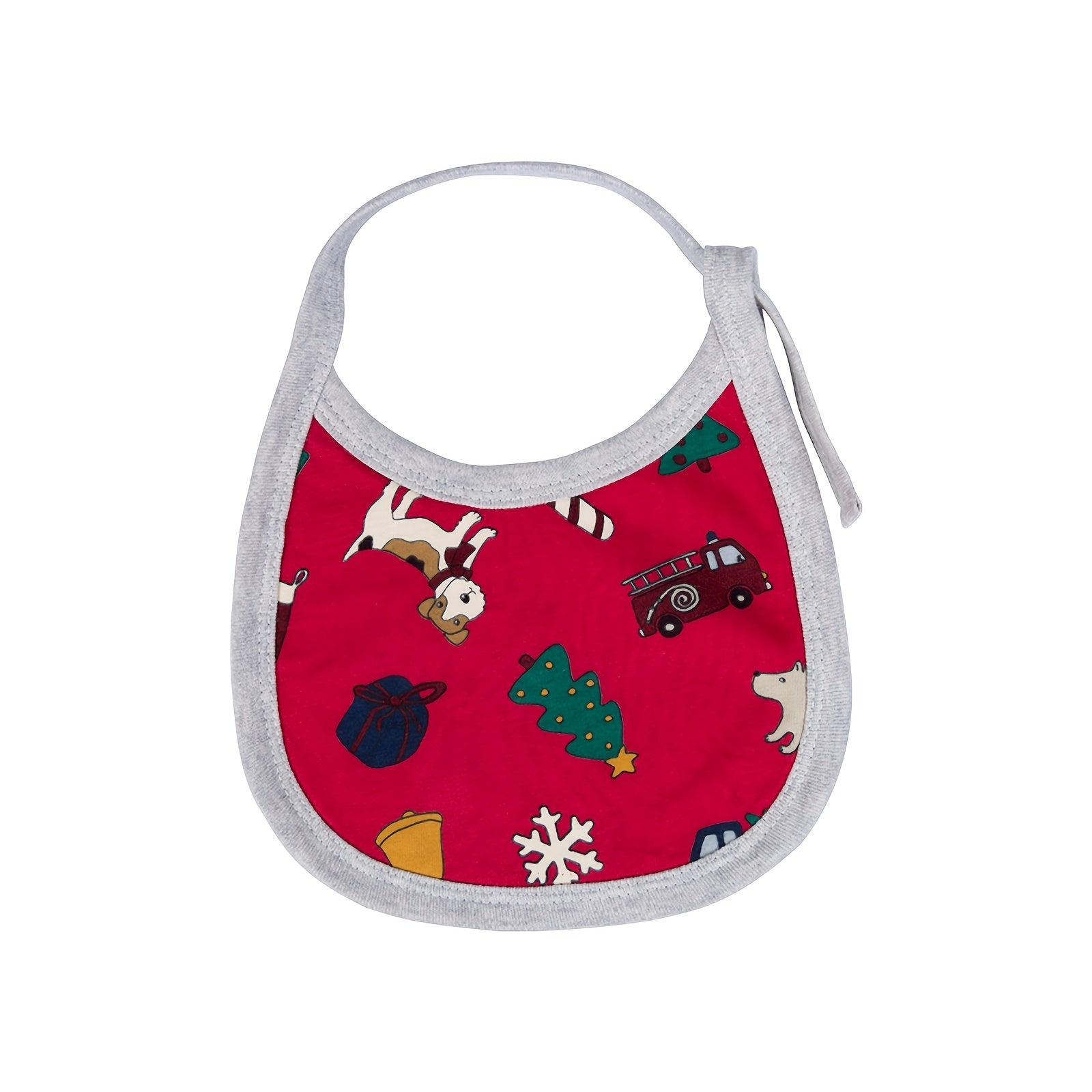 Saliva Towel Print U-shaped Bib Baby Kids Eating Anti-spitting Milk Towel Bib