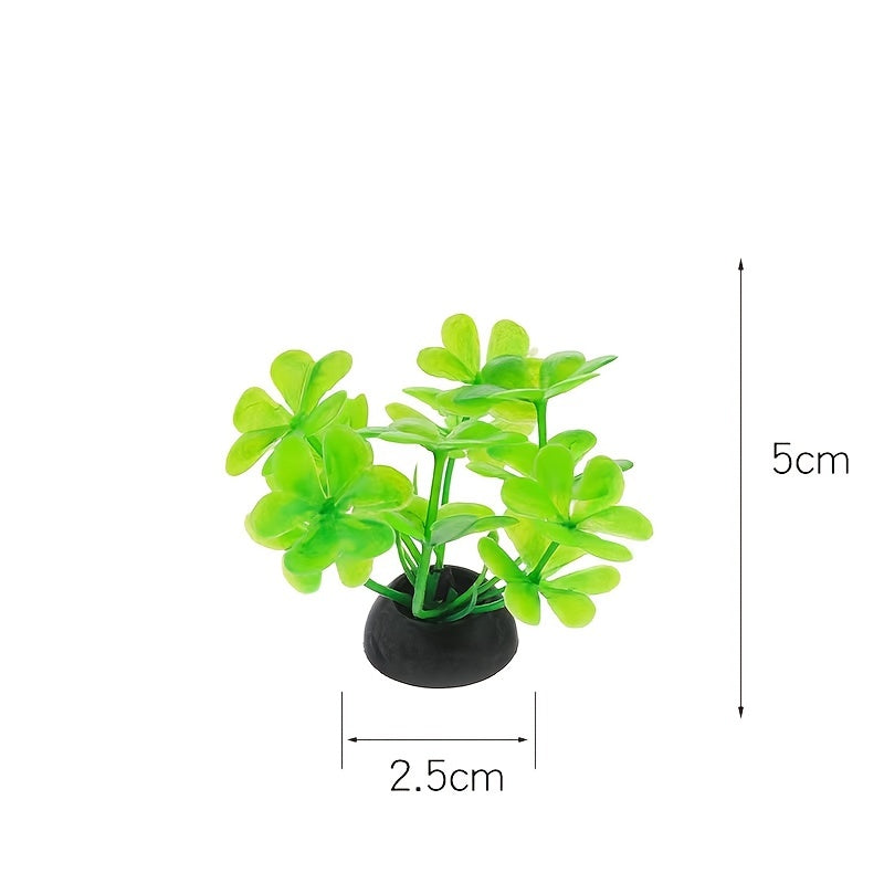 7pcs Aquarium Decorations Plants Cave Rocks Artificial Plants Fish Tank