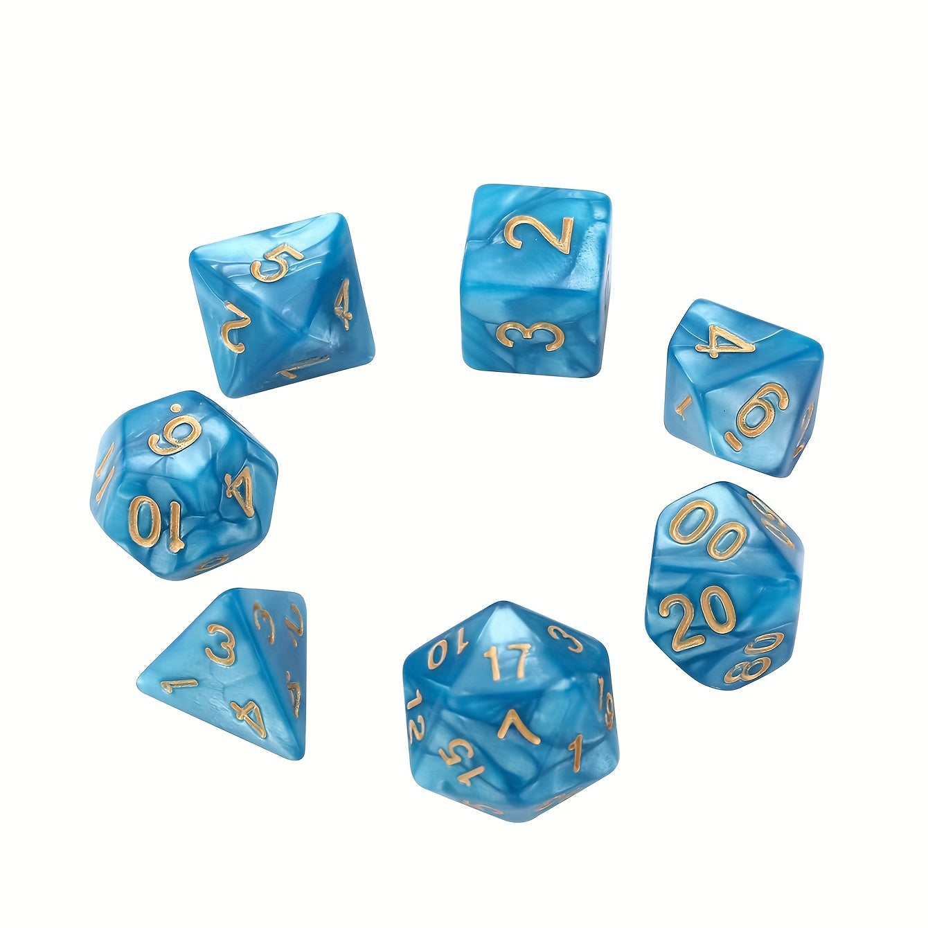 7pcs Polyhedral Dice Set Game Accessories