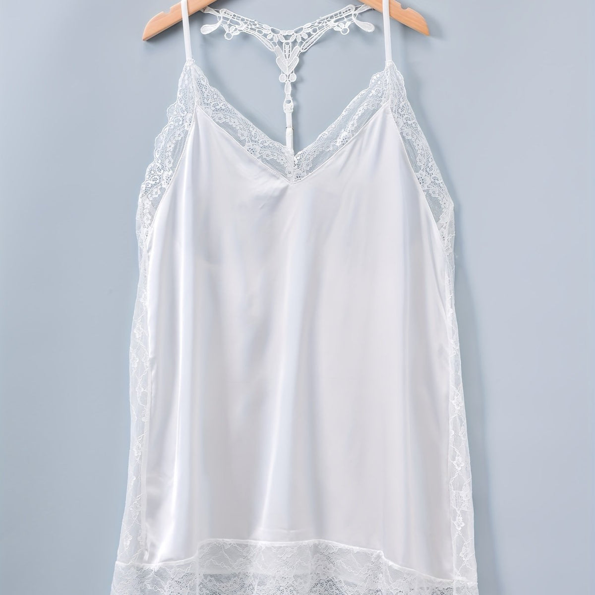 Lace Slip Nightdress V Neck Backless Sleep Dress Women's Sleepwear Dress