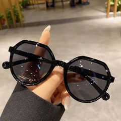 Round Sunglasses For Women Men Casual Anti Glare Glasses UV400