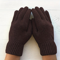 Plush Thickened Horse Decor Gloves for Women