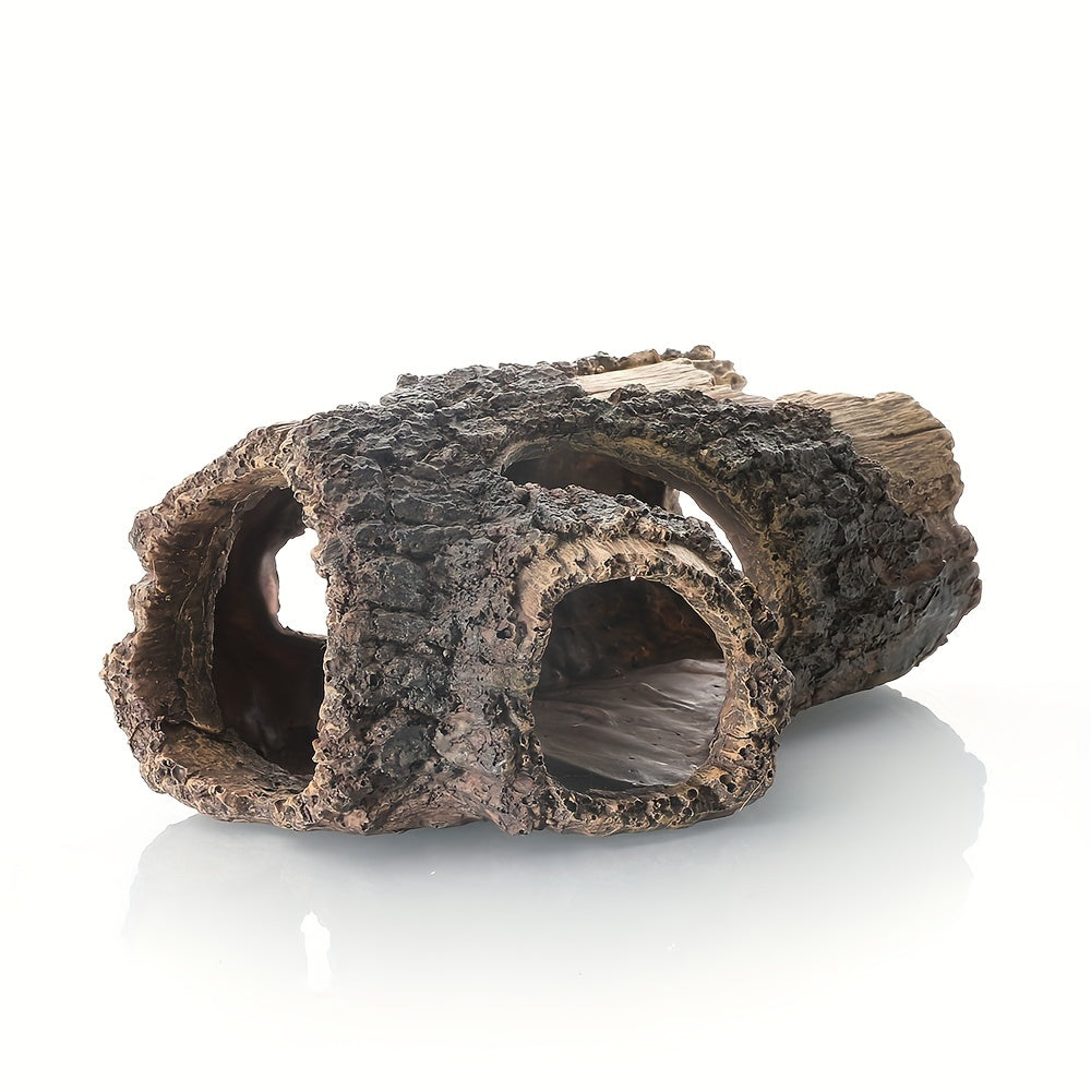 Hollow Tree Trunk Aquarium Ornament Hideout Decor for Betta