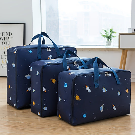 LATTBY Travel Storage Bags Pack of 3 Large Capacity Zippered Organizer
