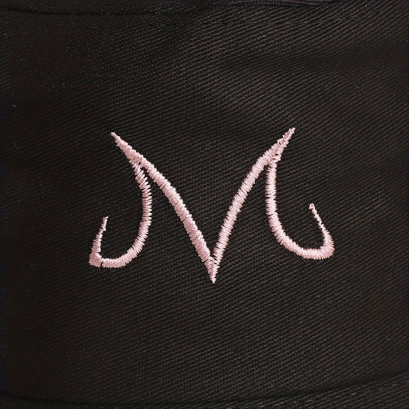 Embroidery Fisherman Hat Outdoor Sunshade Hip Hop Bucket Hat