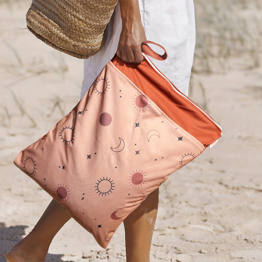 Sun Star Moon Diaper Storage Bag Mommy Beach Travel Waterproof