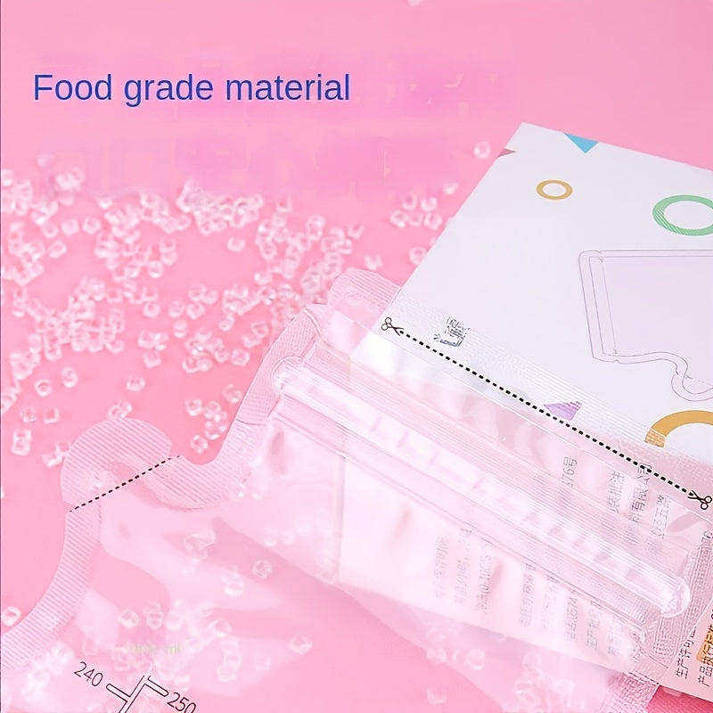 30Pcs Pack 6.8oz Breast Milk Storage Bags High & Safe