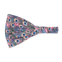 Peacock Feather Pattern Boho Stretch Headbands