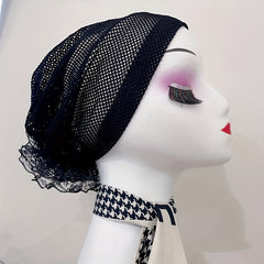 Breathable Mesh Turban Hijab Cap Ramadan Underscarf Hat