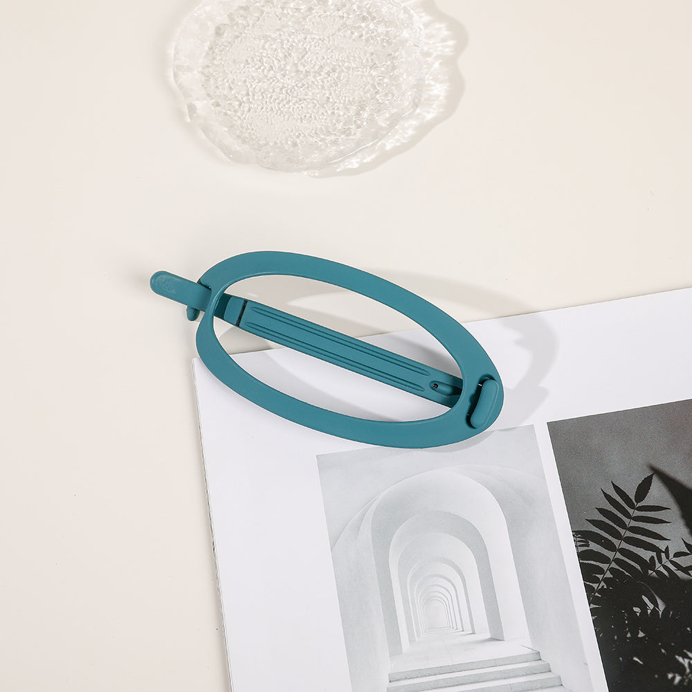 Frosted Oval Hair Clip 1pc