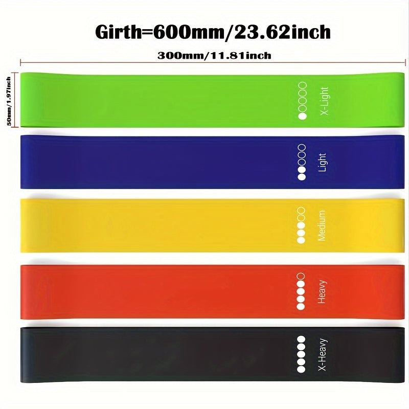 Yoga Resistance Belt for Leg Thigh Hip Arm Training Elastic Tpe Pilates