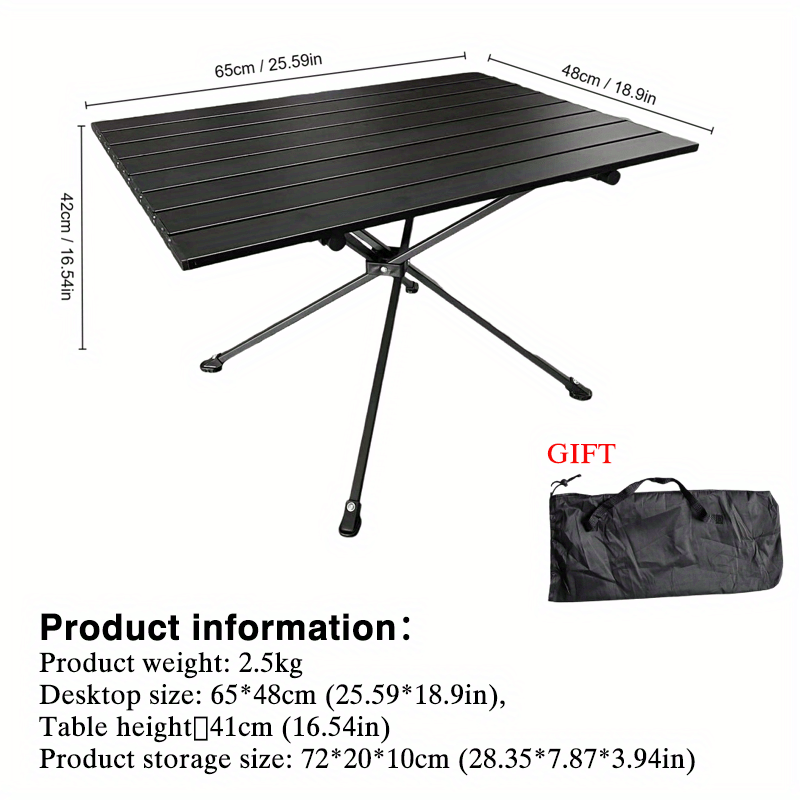 Folding Lightweight Table for Outdoor Camping Picnic Barbecue