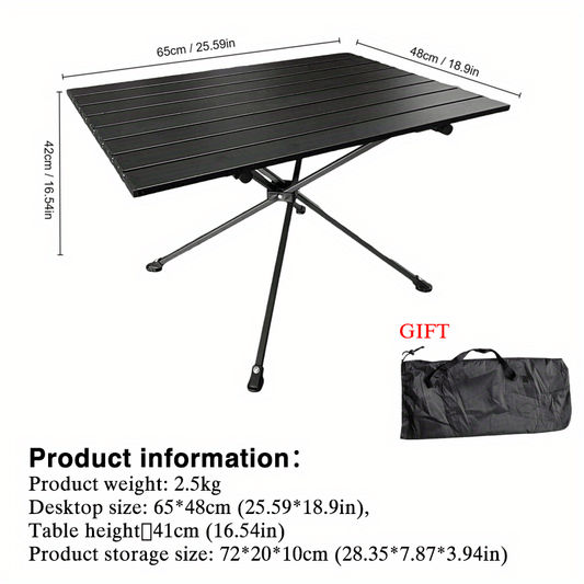 Folding Lightweight Table for Outdoor Camping Picnic Barbecue