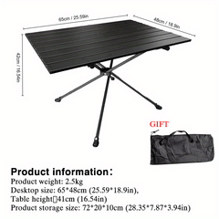 Folding Lightweight Table for Outdoor Camping Picnic Barbecue