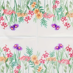 20pcs Wildflower Leaf Printed Napkins - Floral Cactus Paper Napkins