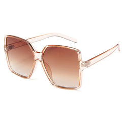 Oversized Polygon Sunglasses Plastic Frame