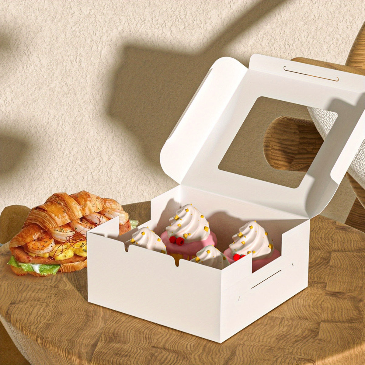 30pcs Cake Boxes Bakery Boxes with Window
