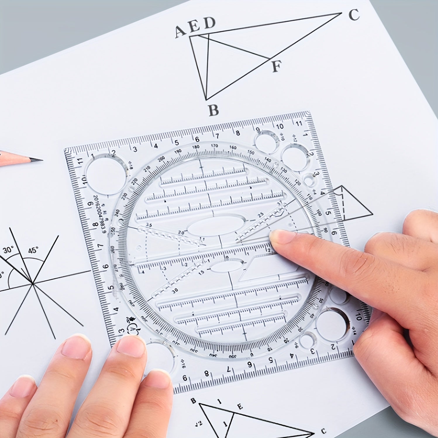 Multifunctional Ruler for Perfect Geometric Shapes