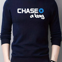 Men's Knit Crew Neck Sweater for Fall Winter