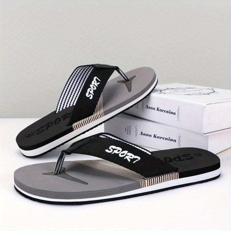 Men's Indoor Casual Flip Flops Summer Home Slippers