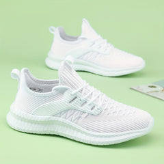 Women's Mesh Lace Up Running Shoes Comfortable Non slip Outdoor Sneakers