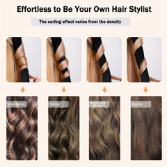 Heatless Silk Ribbon Curling Rod Hair Rollers with Hair Claw Clip
