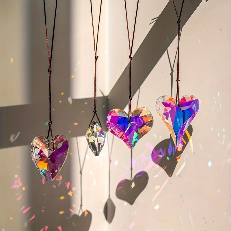 Sweet Heart Crystal Suncatcher Rainbow Maker for Outdoor and Indoor Decor