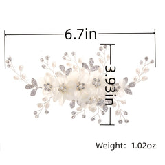 Crystal Bridal Hair Comb Pearl Wedding Hair Comb Bridal Comb