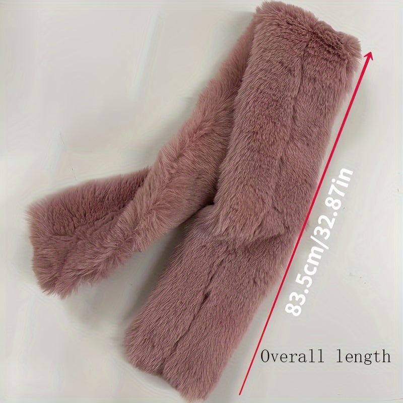 Winter Fashion Plush Scarf & Earmuffs Set for Men