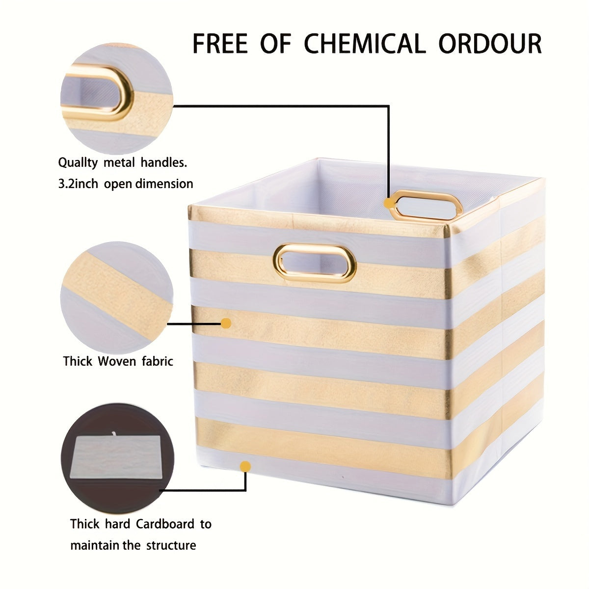 2pack Foldable Storage Boxes Home Decor