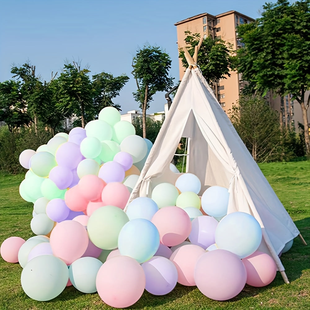 120pcs Balloon Garland Kit Macaron & Gold Confetti Balloons Party Decor