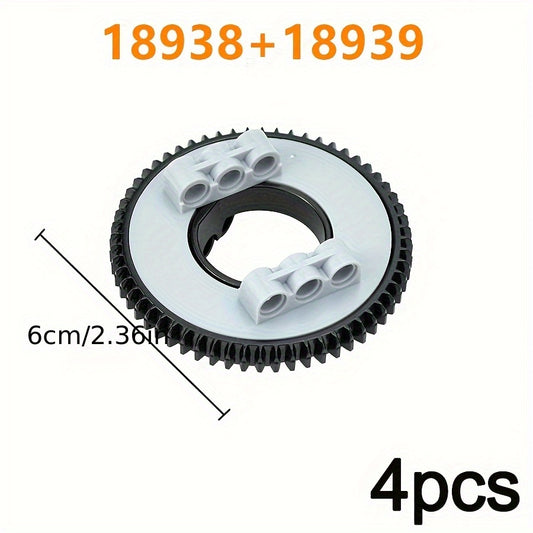 Building Blocks Gears Turntable Parts MOC 18938 18939 48452 50163 2855