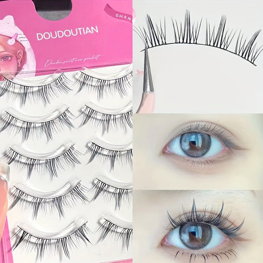 Mermaid Tail 5 Pairs False Eyelashes Comic Manga Natural Simulated