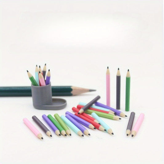 1:12 Scale Colored Pencils Tiny Desk Accessories for Dollhouse Decor Diorama