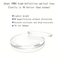 Large Magnifying Glass 13 Page Magnifier Handheld Lighted Magnifier