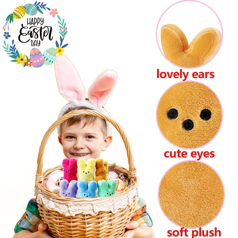 12pcs Cute Rabbit Plush Toys 6 Inch Soft Easter Bunny Stuffed Animals