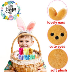 12pcs Cute Rabbit Plush Toys 6 Inch Soft Easter Bunny Stuffed Animals