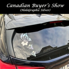 Reflective Butterfly Car Decals Waterproof Vinyl Stickers