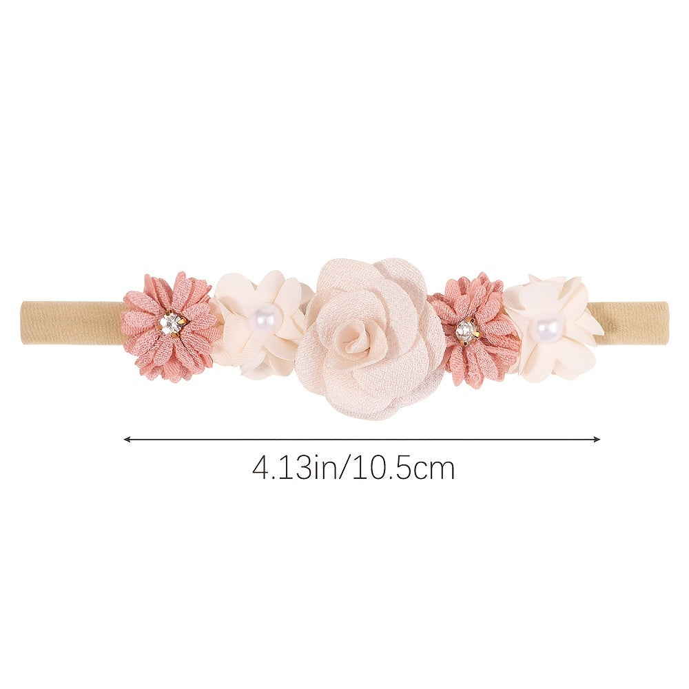 3pcs Flowers Headband Hairband Hair Accessories For Baby Girls