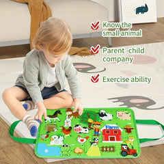 Farm Insect Animal Felt Story Board Set Interactive Game Set
