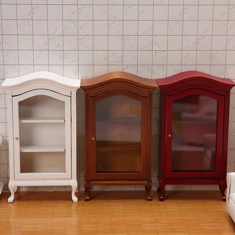 1:12 Dollhouse Collection Cabinet Mini Furniture Display Case Craftsma
