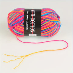 Colorful Milk Cotton Yarn for DIY Knitting and Crocheting