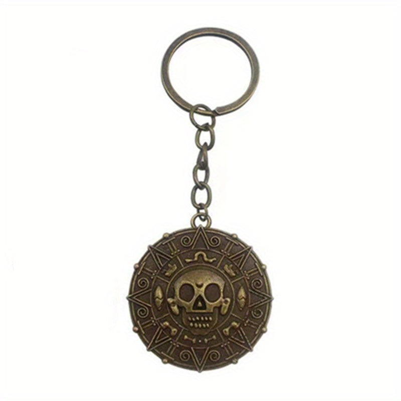 Y2K Cartoon Anime Skull Punk Metal Keychain Bag Car Charm Friends Gift